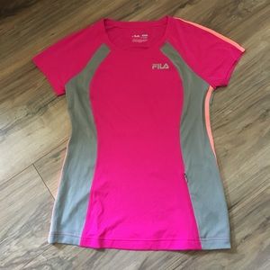 Fila pink running shirt